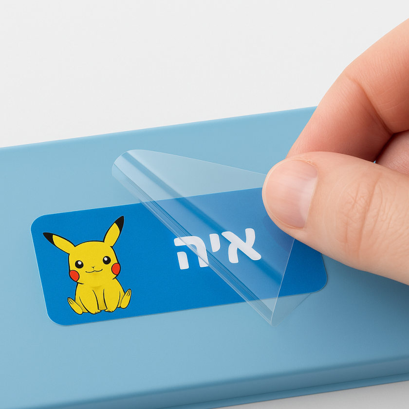 תוספת הגנה למדבקות – עמידות במים ובמדיח